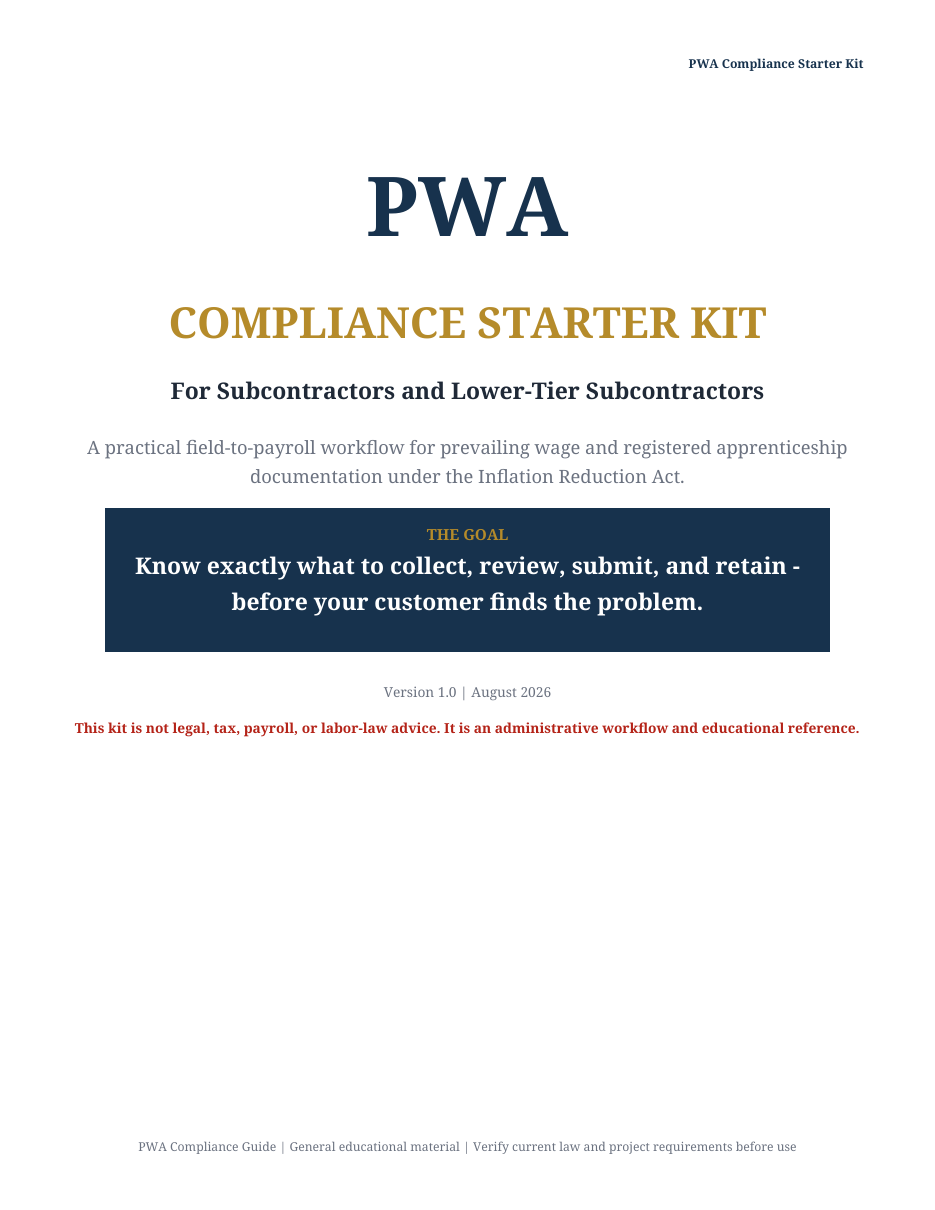 PWA Compliance Starter Kit cover